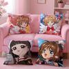 Anime C-Cardcaptor SakuraS Cushion Cover Comfortable Reversible Pillow Cover Ideal for Car Sofa Bedroom & Beyond