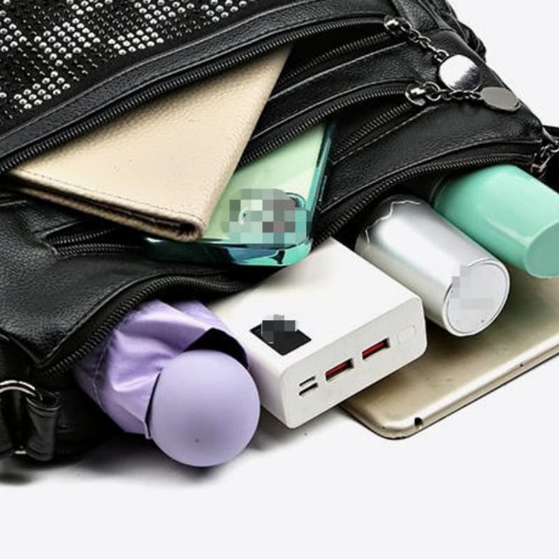 One shoulder messenger bag fashionable bright diamond retro