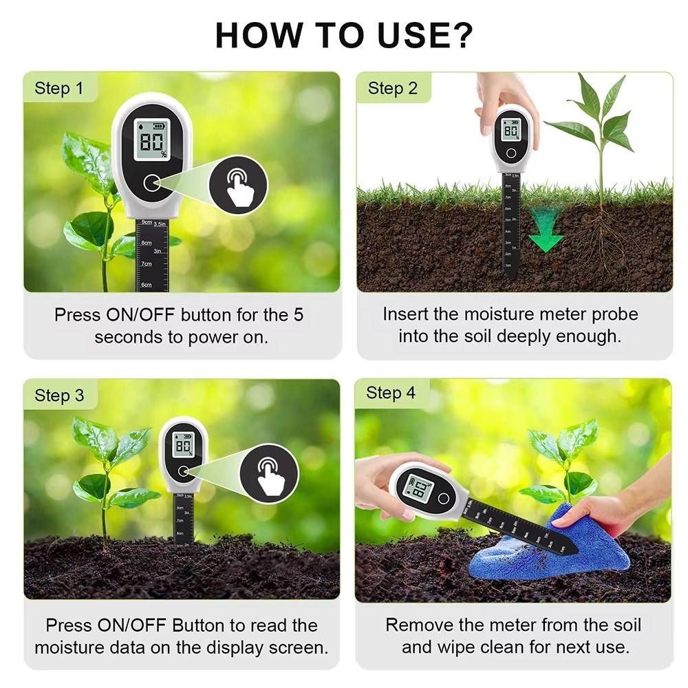 Digital Soil Water Content Analyzer Sensitive Moisture Sensor Soil Moisture Meter Outdoor