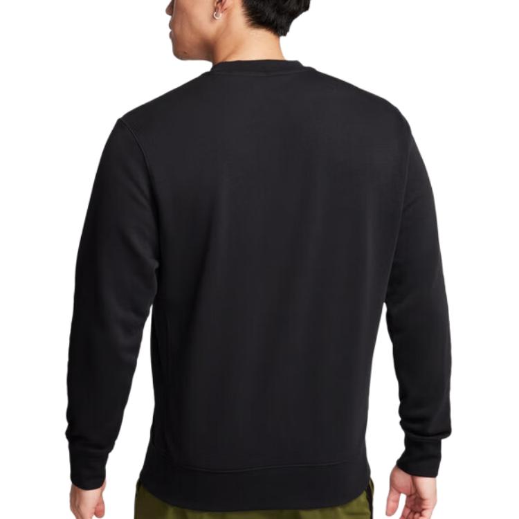 Nike Weiches Bequemes Logo Langarm Rundhals Lässiges Sweatshirt Unisex Sweatshirt Schwarz BV2667