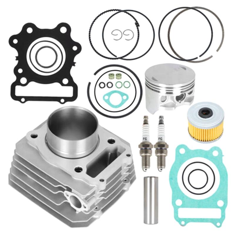 

Air Cylinder Top End Rebuild Kit Cylinder Liner Assembly For Honda TRX 300 1988-2000 Fourtrax FW 4X4 2X4 12100-HC4-000 срібний