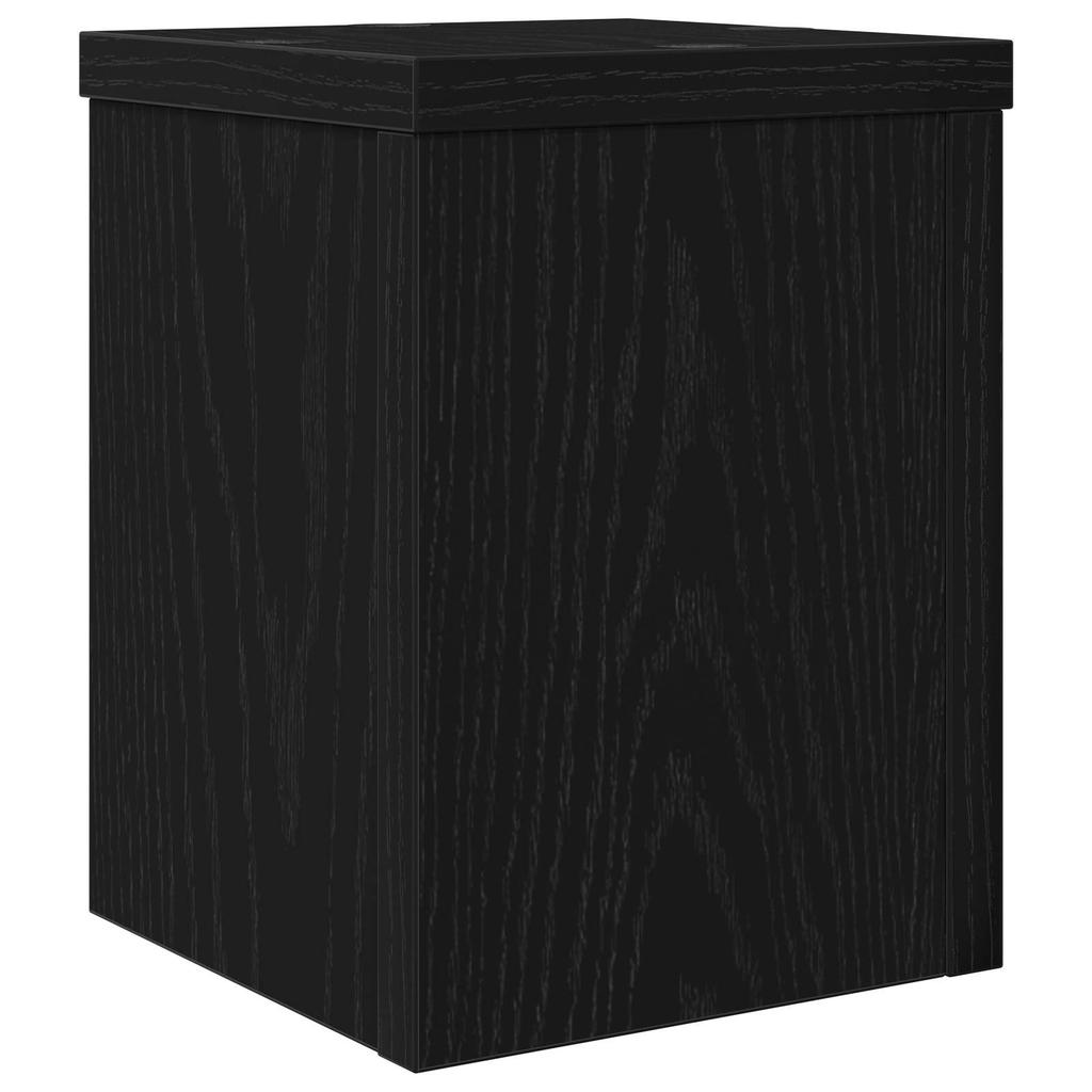 Plant Stand 2 pcs Black Oak Effect 15 x 15 x 20 cm