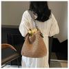 Straw Underarm Big Bag Women's New Summer Woven Shoulder Bag Travel Vacation Beach Bag  For Women, Single Shoulder Satchel, Summer Beach Tote Handbag