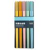 5 Pairs Reusable Plastic Chopsticks BPA-Free Dishwasher-Safe Non-Slip Fiberglass Chopsticks Chinese Japanese Chopstick Gift Set