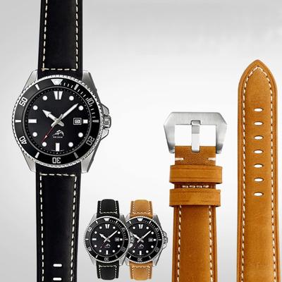 For Casio Swordfish MDV-106 Watch Strap MDV106-1A 107-1A Seiko No.5 Frosted Matte Cowhide Watchband 22mm Men Bracelet Band Belt