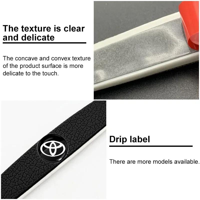 4pcs Car Door Anti-Collision Strip Rearview Mirror Protection Sticker for Toyota TRD Prius Avensis Rav4 Auris Yaris Verso Land Cruiser