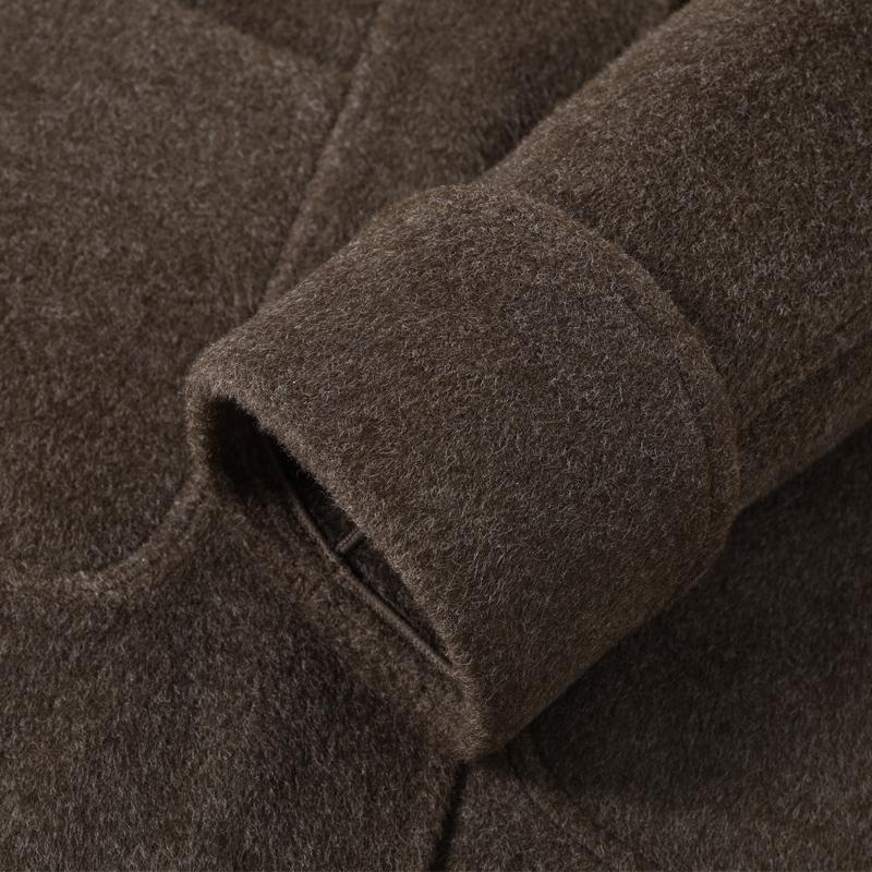 Middle Age Women's Wool Coats and Mixtures Plus Size Autumn Outerwears Elegant Loose Lady Jackets