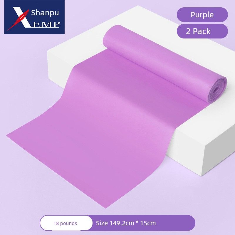 

Elastic Belt A1p801-Training Leg Stretching Belt Training Shoulder Back Training Chest Training Hip Yoga Belt Elastic Band 18 pounds Purple 2 strips
