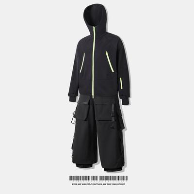 Northeast Snow Town Waterproof Ski Suit Set, Unisex, Single/Double Board, Cotton-Padded, Warm & Professional.