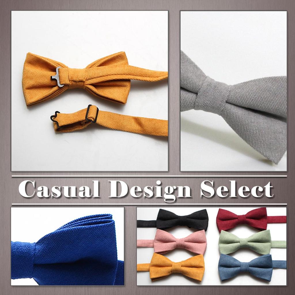 [One Limitation] Bow Tie, Solid Color, FormalCasual, Stylish, Velvet, Men'sWomen's, NK036 (Moss Green)