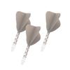 CUESOUL ROSTAK57 T19 Series Mixed Shaft Integrated Kite Shape Set of 3 Two-Tone Dual-Material Flights, Series, (Gray) CS-AK57FZ11-8L