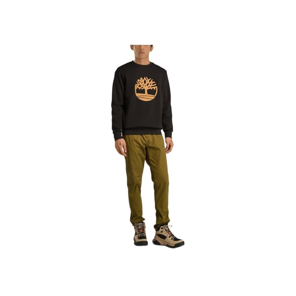 Timberland Round Neck Casual Printed Long Sleeve Sweatshirt Men Sweatshirt Black A43Y5-001