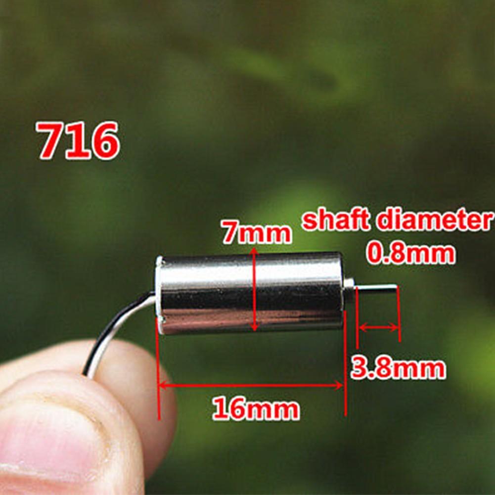 DC3.7V 40000-50000 U/min 612 614 716 Hohlbechermotor Kernloser Motor - Für RC HM