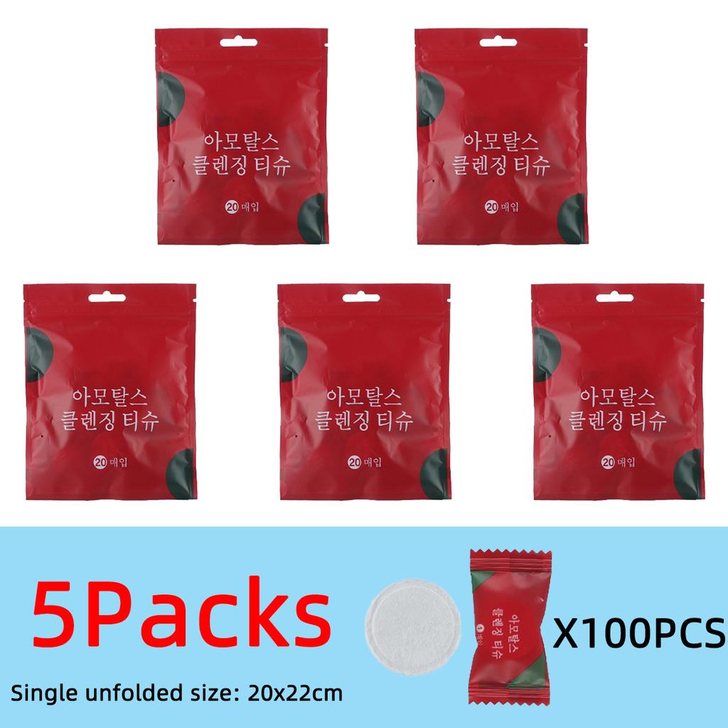 Portable Compressed Face Towel Highly Absorbent Natural Plant Fiber Towel A Must-Have Compressed Towel For Travel 20pcs/Bag