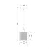 Decorative Pendant Light 1xE14 23W IP20 – Copper
