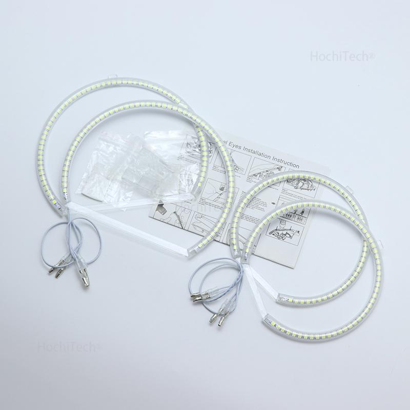 For BMW E53 X5 2000 2001 2002 2003 Premium Super Bright White 3528 SMD LED Angel Eye Kit Daytime Running Light DRL