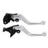 nakira Brake and Clutch Lever Set for and GSR600 V-Strom 250, GSR250, GSX250R, (Silver)