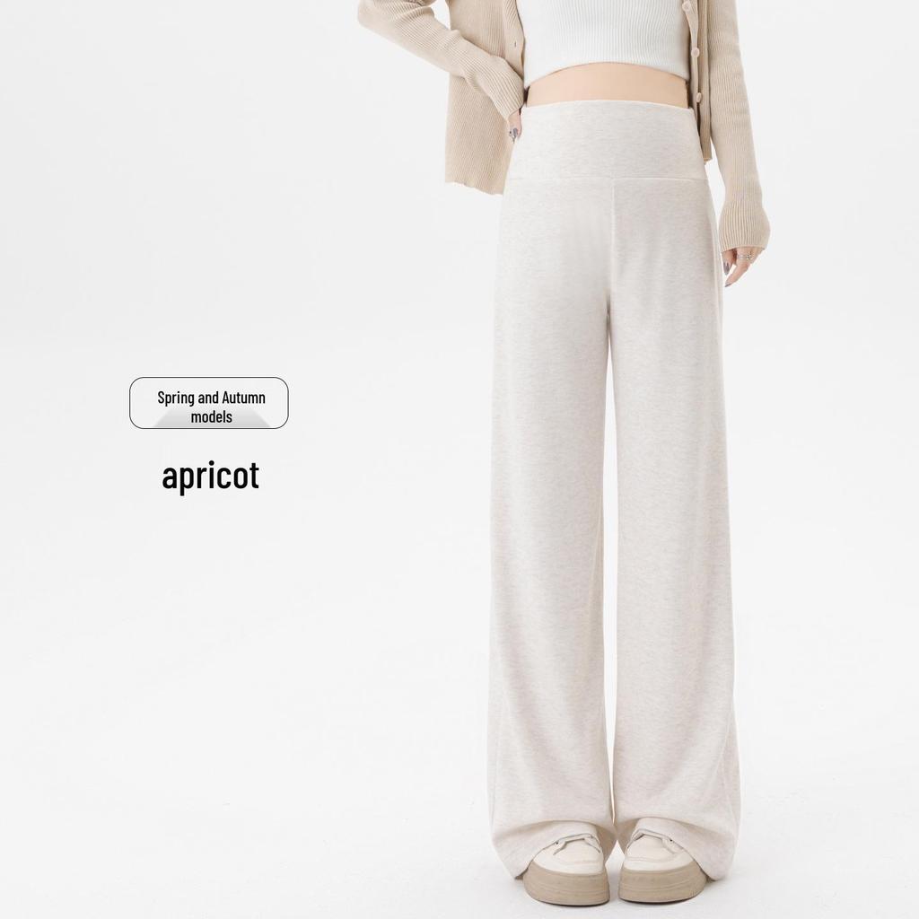 Spring/Autumn Maternity Wide-Leg Pants – Loose-Fit, Non-Slip Waist, Lightweight & Casual