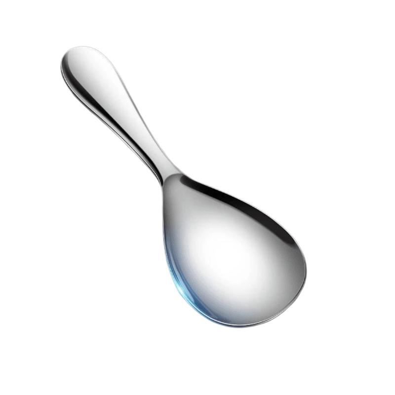 Stainless Steel Rice Paddle,Non-Stick Integrated Rice Serving Spoon, Heat Resistant Kitchen Rice Scoop for Cooker