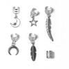 26pcs Dread Locks Dreadlocks Beads Metal Cuff Clips Hair Braid Tubes Hollow Out Hair Ring  Decor