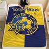 1 Stück Maccabi Fanartikel Benutzerdefinierter Name Gemustert Flanelldecke Geeignet Für Alle Jahreszeiten Für Heimdekoration Wärme Und Komfort Geschenke Feiertagsgeschenk
