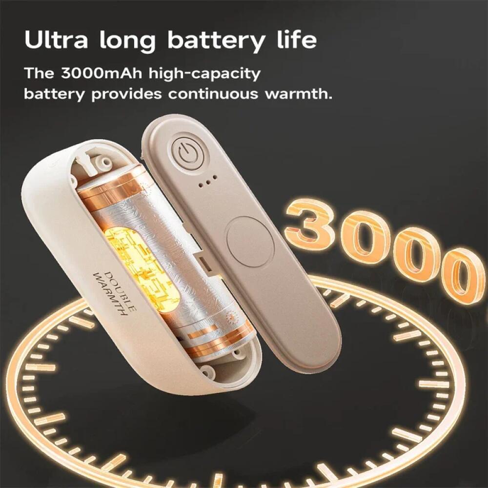 2-in-1 Magnetischer Elektrischer Handwärmer 6000mAh Mini-Handheizgerät Einstellung Split 3 Gänge Einstellbar Tragbarer Handwärmer Für Winter Innen Außen