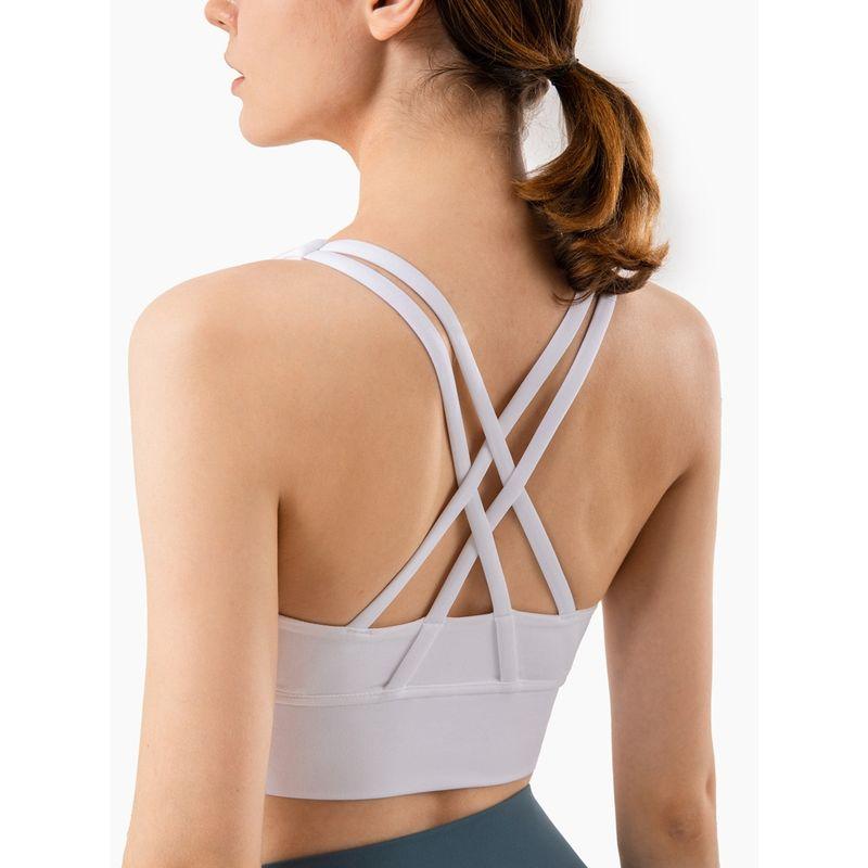 New Arrival Sports Intimates Women's Autumn Bubble Wrap Push up Bras High Strength Fitness Training Yoga Clothes Vest Bra Summer
