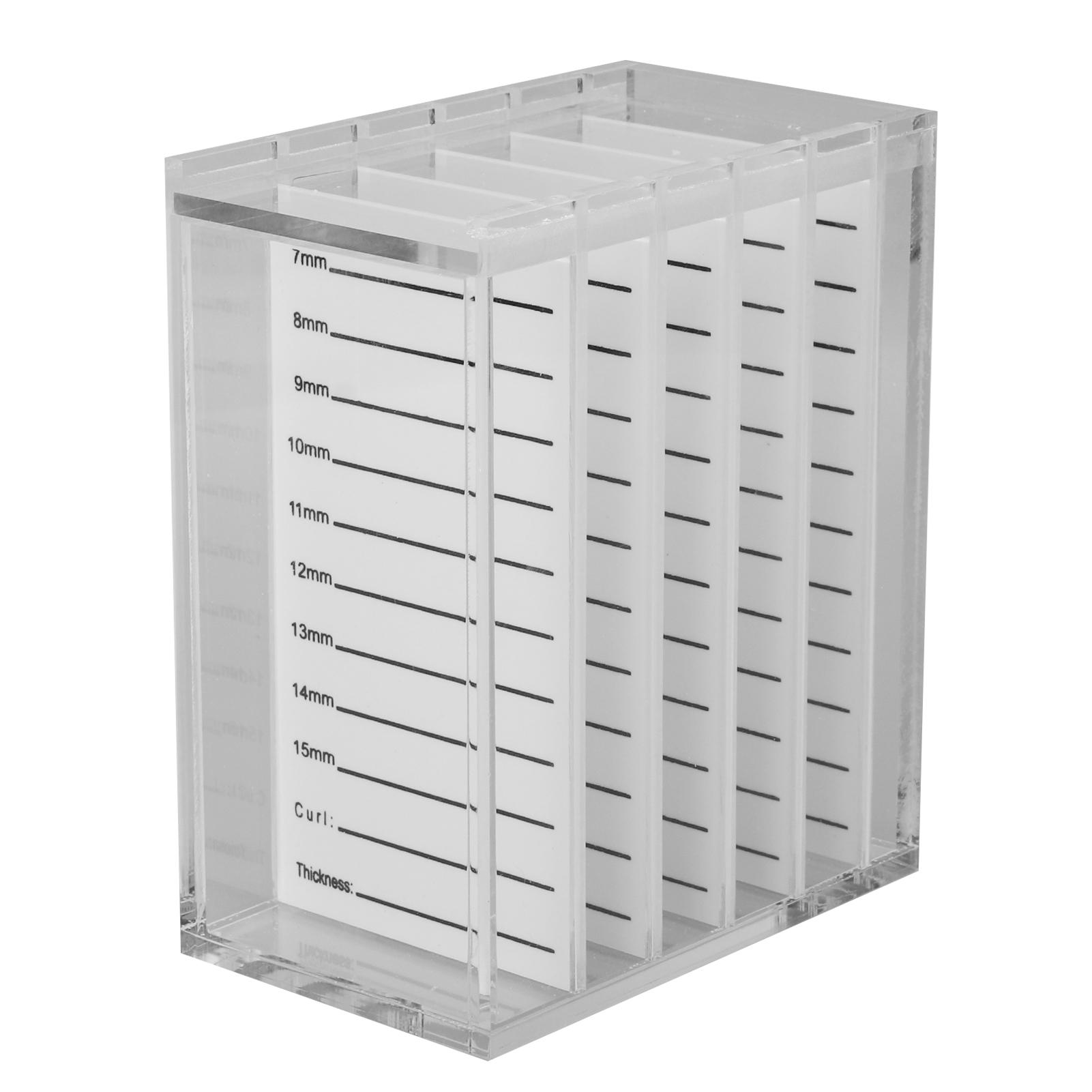 

5-слойный акриловый бокс для хранения ресниц Прозрачный держатель-кейс для имплантации одинарных ресниц для демонстрации макияжа