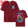 POCOYO Happy 3rd Birthday Cotton Tees Mom Dad Adult Short Sleeve Cartoon Birthday Party Tshirts Funny Cute Family Matching Tops