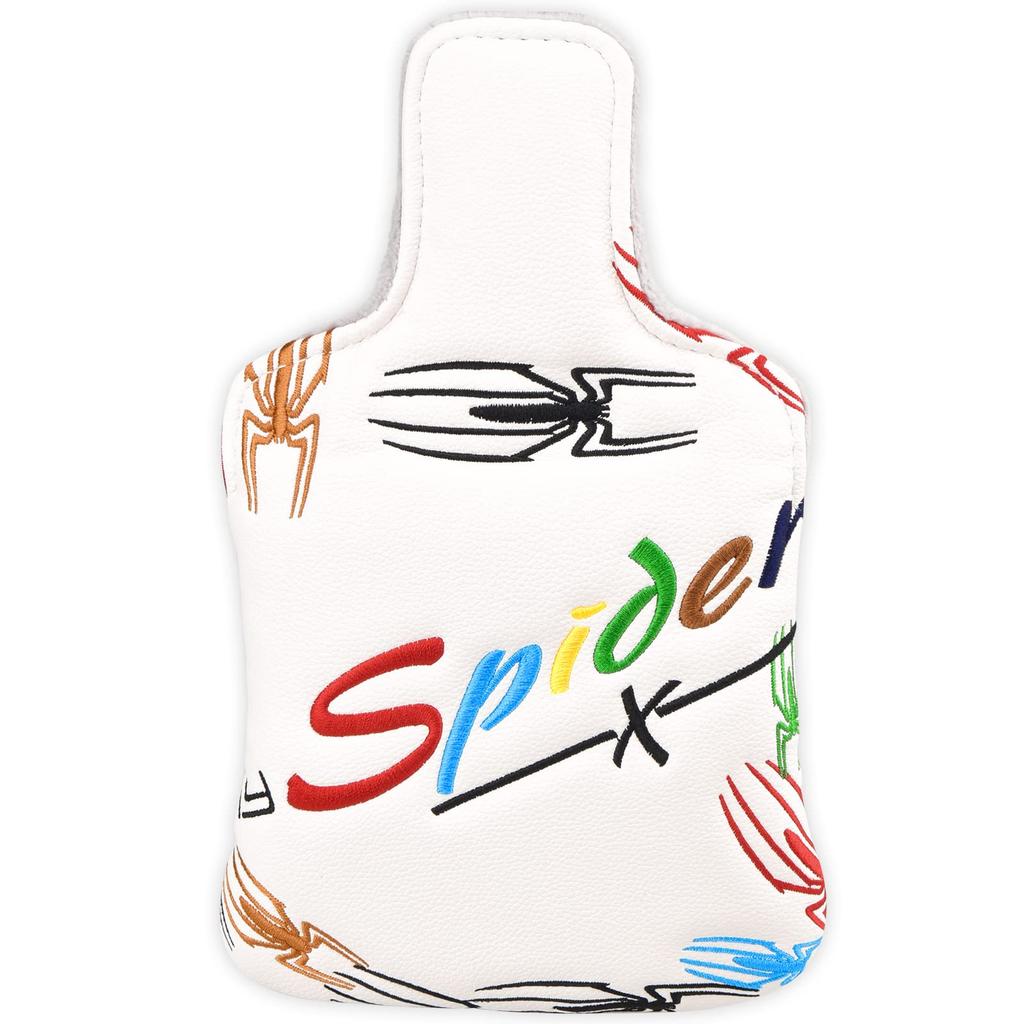 Mytag Golf Mallet Putter Headcover Spider Putter Cover with Magnet Heel Shaft Putter Headcover for Taylormade 2022 Spider GT Putter White