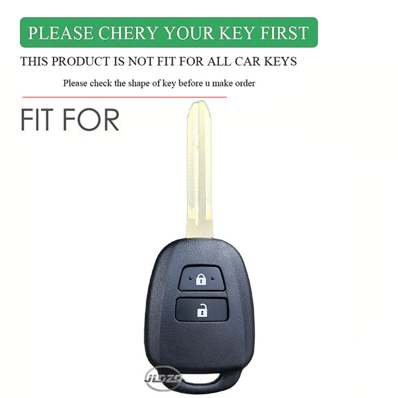 Silicone Car Key Cover Keychain For Toyota Camry Corolla Rav4 Vios Prius C Highlander Remote Case Holder Shell