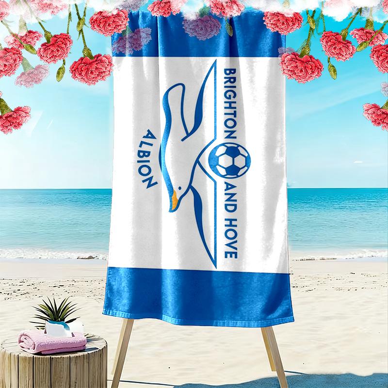 Asciugamano da Spiaggia Brighton & Hove Albion, Asciugamano Grande Morbido Asciugatura Rapida per Spiaggia Campeggio Nuoto