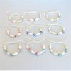 12-Piece Set: Handmade Beaded Bracelet & Keychain with English Letters - Contact Customer Service Before Use