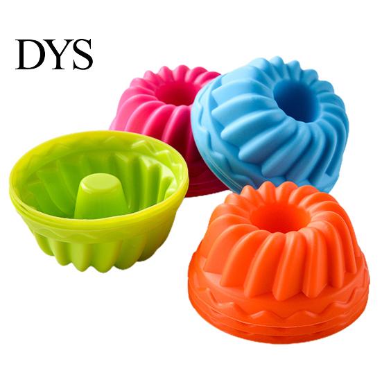 Muffin Mold 12Pcs/Set Cake Non-stick Food Grade Easy Release DIY Mould Reusable Bakeware Jelly Doughnut Silicone Kitchen Supplies