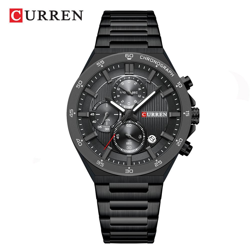 CURREN Karuien 8481 Men's Steel Band Chronograph Quartz Sports Watch