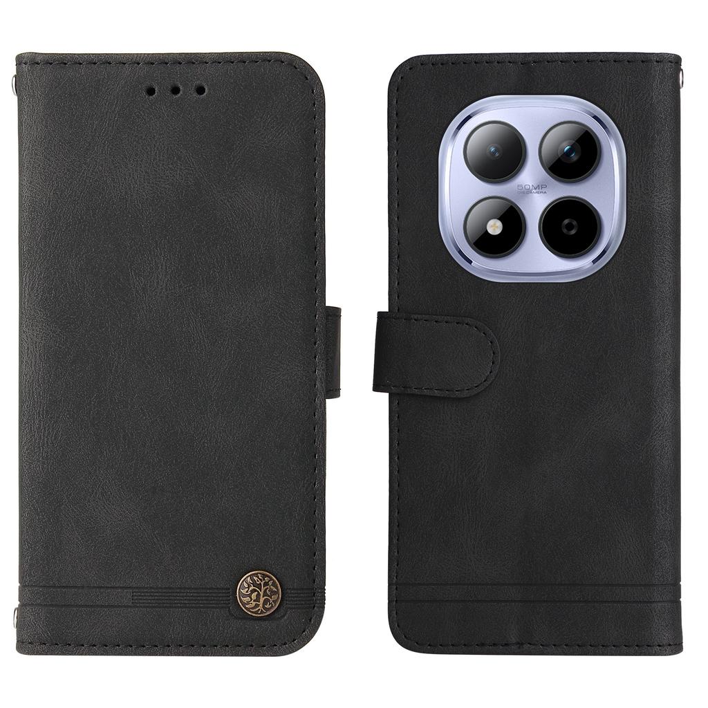 For Xiaomi Redmi Note 15 Pro 5G Leather Wallet Cases Skin Touch Phone Cover Stand with Strap