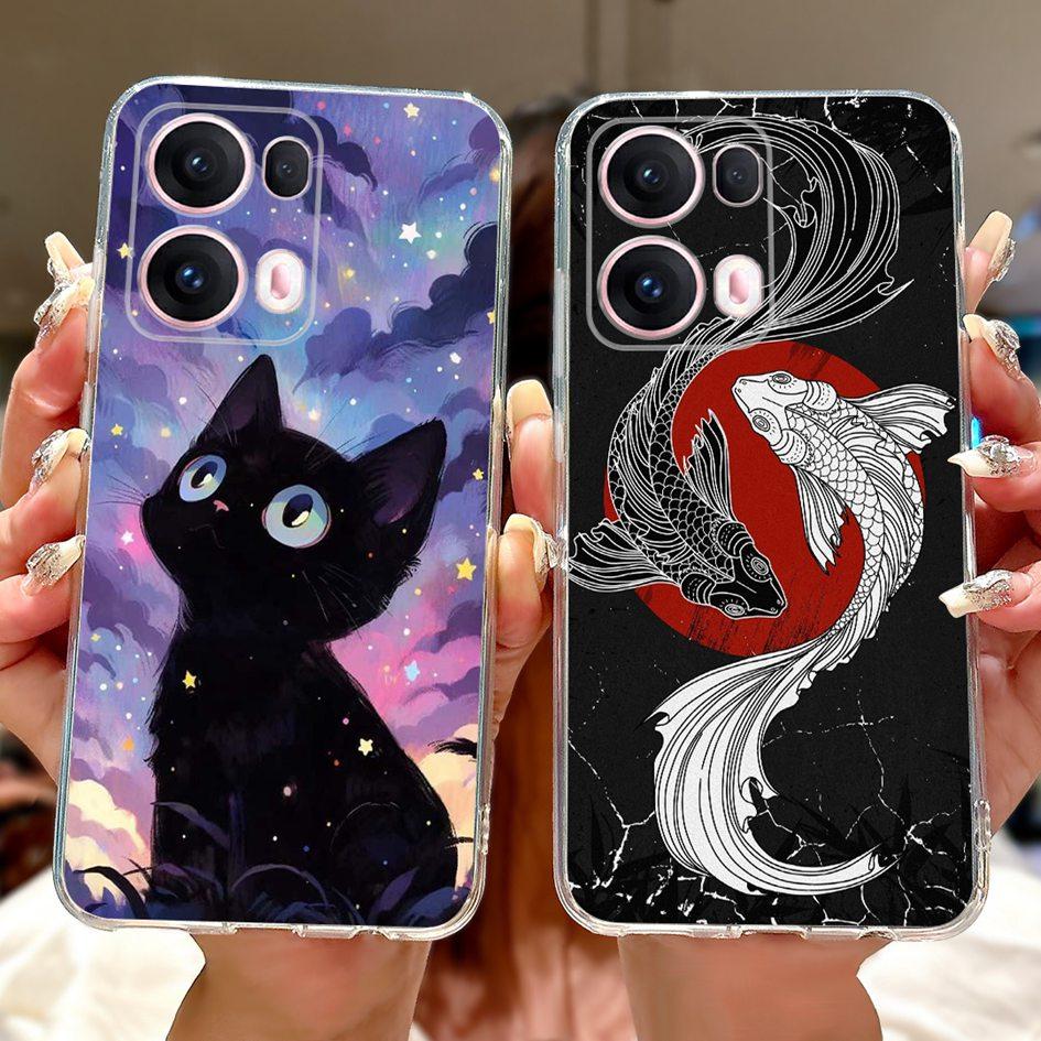 For OPPO Reno13 Pro 5G Case CPH2697 Fashion Flower Butterfly Soft Silicone Phone Cover For OPPO Reno 13 CPH2689 Reno13Pro Bumper
