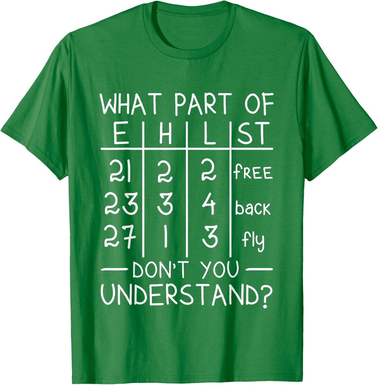 

Swimming Swimmer What Part Don t Understand T-Shirt S разноцветный