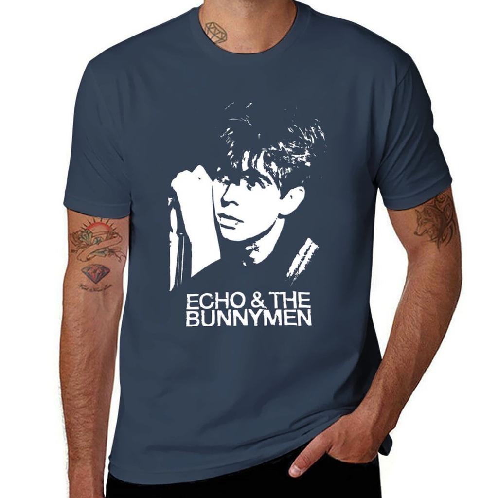 Echo The Bunnymen T-shirt Taglia L Maglietta Casual
