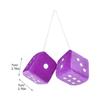 Car Dice Rearview Mirror Plush Car Rear View Mirror Decoration Plush Dice Rearview Mirror