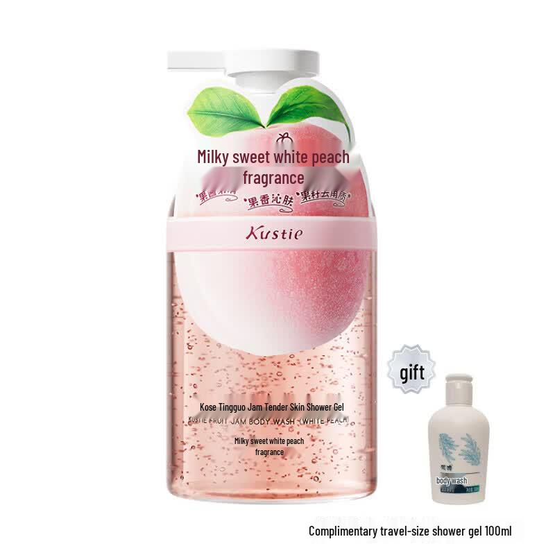 Kustie Milk Sweet Peach Shower Gel