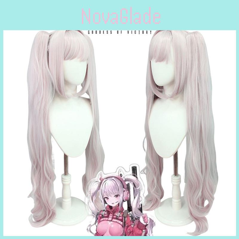 Nikke Victory Goddess Cosplay Wig In Light Pink And White