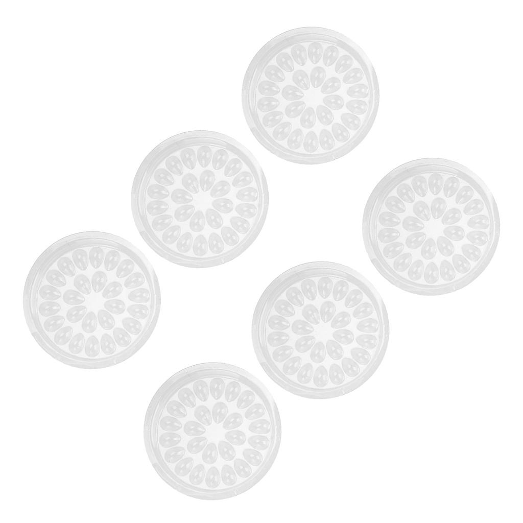 50 stücke Einweg Wimpern Kleber Halter Transparent Kunststoff Wimpern Verlängerung Kleber Stand Pad