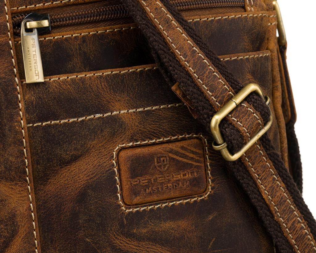 PTN 8022-TMH-5924 Tan Leather Bag