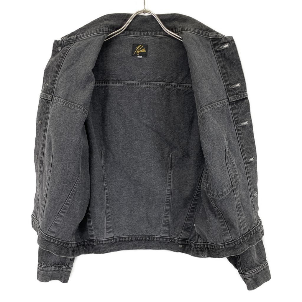 Needles QV158 Black Darts Bottom Jean Jacket 12oz Denim Jacket Jacket XS blackUsed