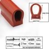 D-Shaped Silicone Sealing Strip: High-Temperature, Water-Retaining, Self-Adhesive, Anti-Collision, Shock-Absorbing for Doors & Windows