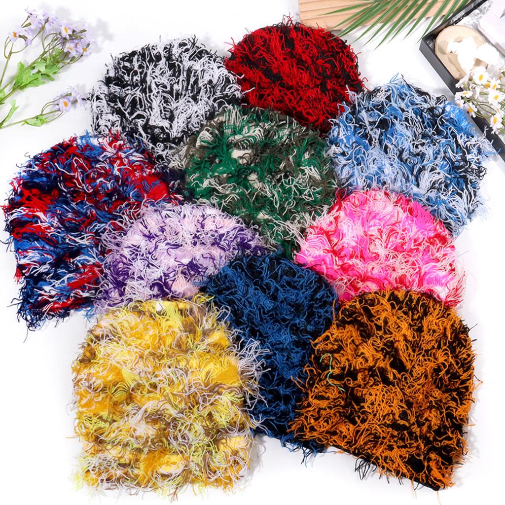 Street Fashion Short Knit Cap With Acrylic Material For Casual Winter Wear