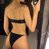 Sexy High Cut Golden Chain Bikini Women Swimwear Female Swimsuit Two-pieces Bikini Set Underwired Bather Bathing Suit Swim V1646