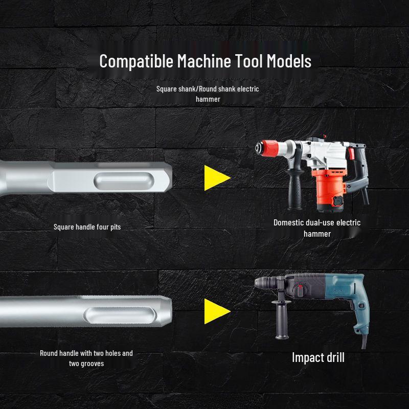 Electric Impact Drill Bit for Cement and Brick Walls - Dry Drilling Opener for Air Conditioner and Water Pipe Installations