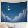 VIKAMA Ins Minimalist Crescent Moon Cloud Tapestry Healing Starry Sky Background Cloth Living Room Decoration